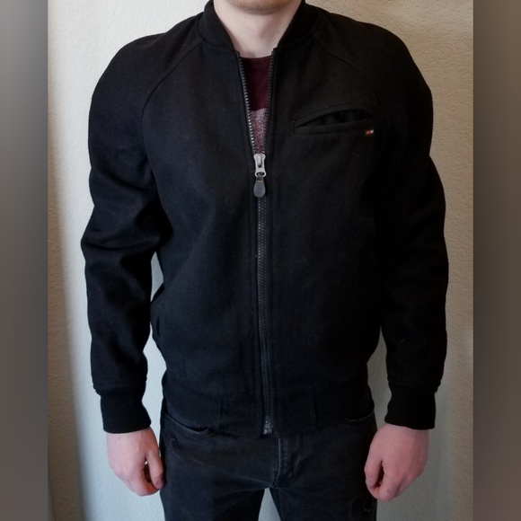 Men's wool (lined) varsity style jacket - Picture 2 of 3